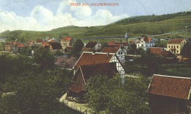 Postkarte Vollmerhausen 1921